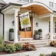 thumbnail image 3 of Summer Floral House Flag Mason Jar 28x40 Inch Double Sided Large Burlap Holiday Flag for Outside Yard Welcome CF1477-40, 3 of 6