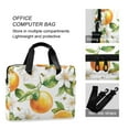 thumbnail image 4 of FORMRS 16" Laptop Sleeve Bag Carrying Case with Handle Travel Shoulder Briefcase, Floral Watercolor Oranges, 4 of 8