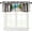 Italy-3, variant on Tier and Valance Window Curtain Set - 52 Inch Width, 36 Inch Length - Live, Love, Laugh (Navy) - Light Filtering Drapes for Kitchen, Bedroom, Living & Dining Room by Achim Home Decor
