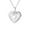 Silver, variant on Jingting Heart Shaped Pendant Silver Necklace, Steel