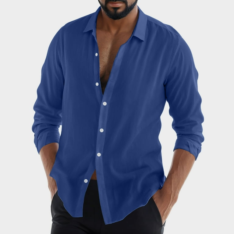 NOLDARES Men's Slim Fit Dress Shirts Athletic Fitted Long Sleeve Stretch Casual Button Up Shirt Formal Business Shirts(Blue,L) - Walmart.com NOLDARES Men's Slim Fit Dress Shirts Athletic Fitted Long Sleeve Stretch Casual Button Up Shirt Formal Business Shirts(Blue,L) - Walmart.com