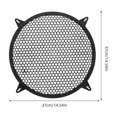thumbnail image 2 of FONDOTIN Durable Black Plastic Speaker Grill Mesh Cover for Car Audio Subwoofer Protection, 2 of 8