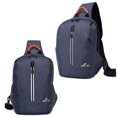 thumbnail image 3 of Men Sling Backpack Fashion Splash-proof Solid Color Chest Bag Crossbody Purse, 3 of 5