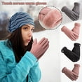 thumbnail image 2 of Deeceymbur Womens Windproof Wrist Warm Gloves Winter Mittens Driving Ski Glove Soft Comfortable for Outdoor Use, 2 of 2