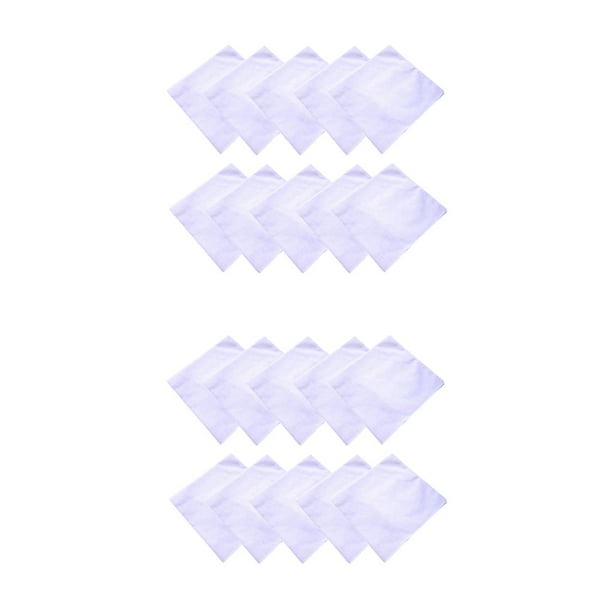 Vogacara 1 Juego de pañuelos, accesorios de ropa blanca pura, toallas de mano, pañuelos de pintura para colorear hechos a mano para adultos, niños y Type3 NO3 Vogacara CBP220268
