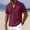 Red, variant on Eltusu Men's Polo Shirts, Loose Fit Pullover Summer Short Sleeve Shirts with Collar Brown Size XL