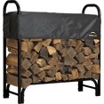 thumbnail image 1 of ShelterLogic Backyard Storage Series Covered Firewood Rack, Black, 4-Feet, 1 of 1