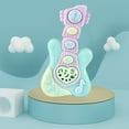 thumbnail image 5 of PPgejGEK Light Projection Kids Guitar Toy Electronic Musical Instrument for Babies Toddlers 1-6 Year Old Early Education Sensory Toy with Sound Effects Compact and Portable Learning Gift Blue, 5 of 7