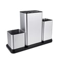 thumbnail image 1 of Knife Block Stainless Steel Modern Rectangular knife tool storage rack stainless steel Design Knife Holder Counter Top Storage, 1 of 8