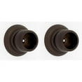 thumbnail image 4 of Alno A6746 Charlie's Shower Rod Solid Brass Mounting Bracket Set - Bronze, 4 of 7