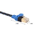 thumbnail image 2 of sweethay 10Gbps Cat7 Red LAN PVC plano Internet Cable Ethernet Cable Línea alámbrica PC Enrutador inalámbrico NAS Cables de audio/vídeo TYPE3 2M, 2 of 6