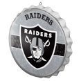 thumbnail image 1 of Forever Collectibles 9141884275 Oakland Raiders Sign Bottle Cap Style Distressed, 1 of 1
