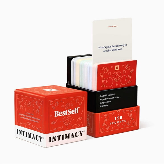 BestSelf Co. Intimacy Deck - 170 Conversation Starter Classic Card Game, by BestSelf Co.