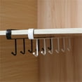 thumbnail image 3 of 2 Pack Under Cabinet Towel Holder for Kitchen, Hanger Rack Kitchen Paper Roll Towel Hanger Rack Bathroom Organizer, 3 of 5