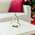 thumbnail image 2 of Wood Carved Frosted Tree With Tie (Large), 2 of 3