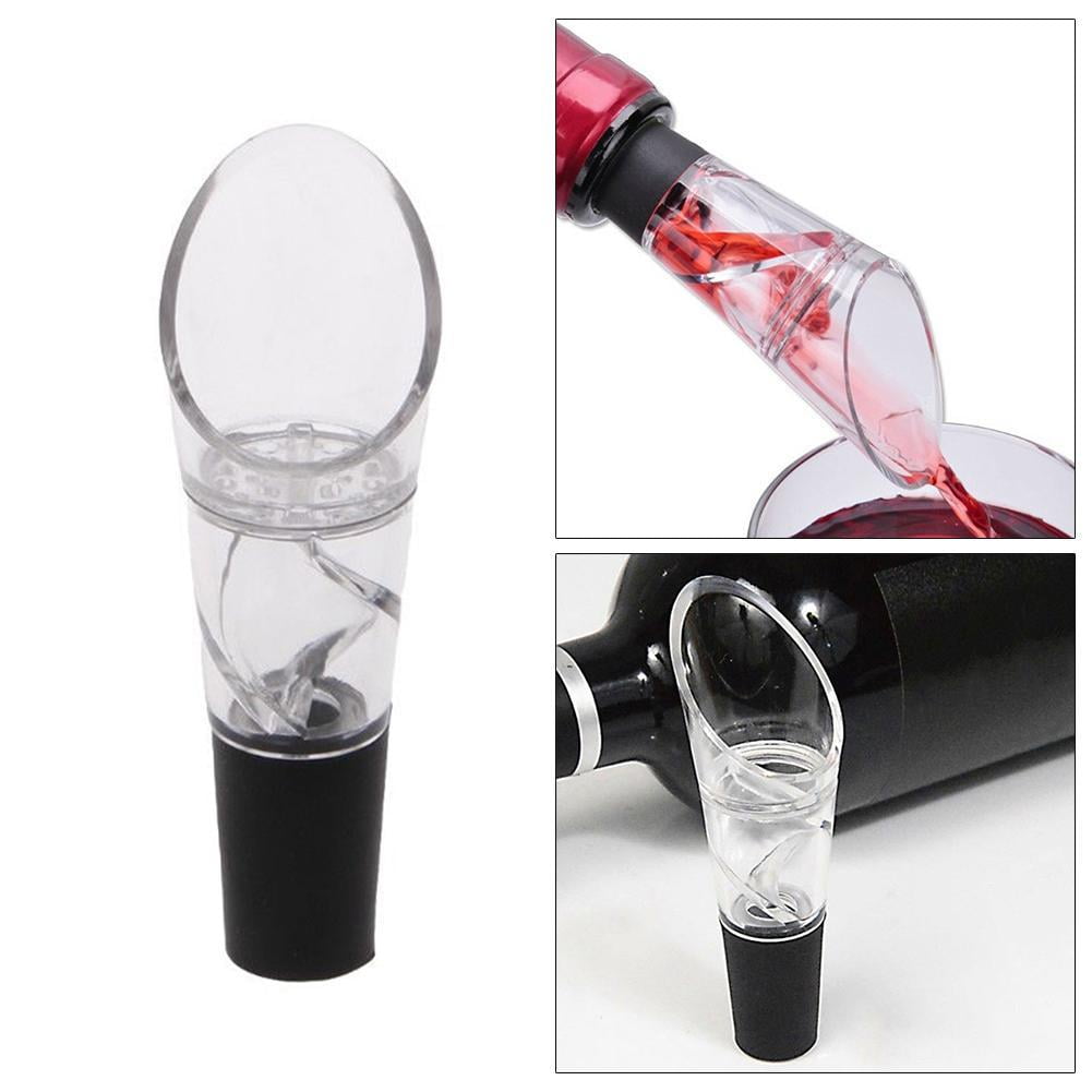 1pc Wine Aerator Pour Spout Acrylic Decanter Pourer Aerating Bottle Stopper 