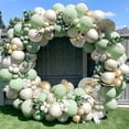 thumbnail image 4 of Kit de arco de guirnalda de globos verdes de aguacate Globo de boda, 4 of 4
