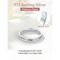 thumbnail image 5 of FOCALOOK Celtic Rings for Women Sterling Silver Dainty Spinner Ring Fashion Trendy Spinning Ring Size 8, 5 of 9