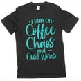 thumbnail image 4 of Funny Coffee T-shirt Coffee Chaos And Cuss Words Shirt Humorous Gifts Coffee Gift Tee (4X-Large Navy Blue), 4 of 6