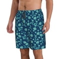 thumbnail image 2 of Kdxio Daisies Flowers Pattern Mens Casual Shorts - Drawstring Summer Beach Sports Shorts for Men, 2 of 9