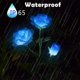 thumbnail image 3 of Luces solares para decoración de exteriores - Luces solares para exteriores - Luces solares para jardín a prueba de agua - Led rosa para jardín, arbustos, césped, cercas (azul) 75x, 3 of 5