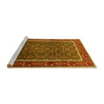 thumbnail image 2 of Ahgly Company Machine Washable Indoor Rectangle Oriental Yellow Industrial Area Rugs, 4' x 6', 2 of 4