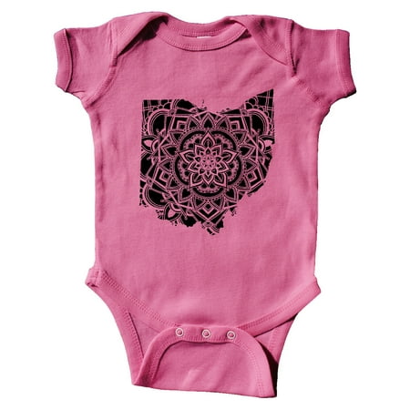 

Inktastic Ohio Silhouette Mandala Gift Baby Boy or Baby Girl Bodysuit