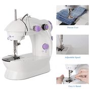 Mini Sewing Machine for Beginner, Dual Speed Portable Machine with Extension Table, Light, Sewing Kit for Household, Travel