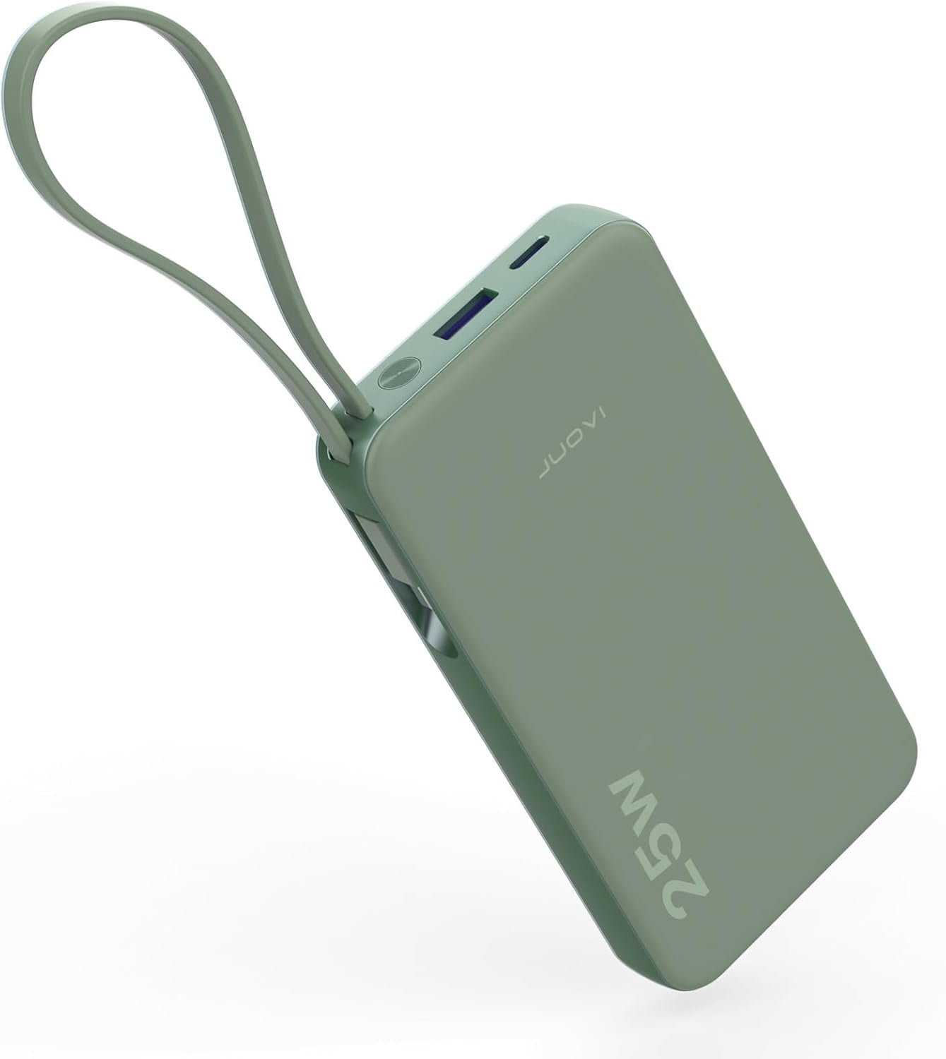 RGHJAR-25W Portable Charger, 10000mah Power Bank Fast Charging with Built-in USB-C Cable, Battery Pack with LED Display, Portable Phone Charger for iPhone 17 16 15 14 Samsung S24 S23 iPad Tablets