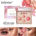 thumbnail image 2 of Julystar All-in-One Baking Face Palette, marble-pattern blush, contour, highlighter, and eyeshadow palette, perfect for everyday wear and all kinds of party looks, 2 of 8