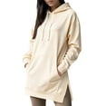 thumbnail image 2 of Womens Oversized Hoodies Sweatshirts Long Sleeve Pullover with Pocket Fall Winter Outfits Y2k Clothes Beige XXL, 2 of 8