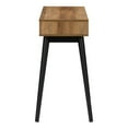 thumbnail image 3 of CorLiving Acerra Engineered Wood Entryway Table or Desk with Abstract-Pattern Drawer and Cubbies and Rubberwood Legs, 3 of 7