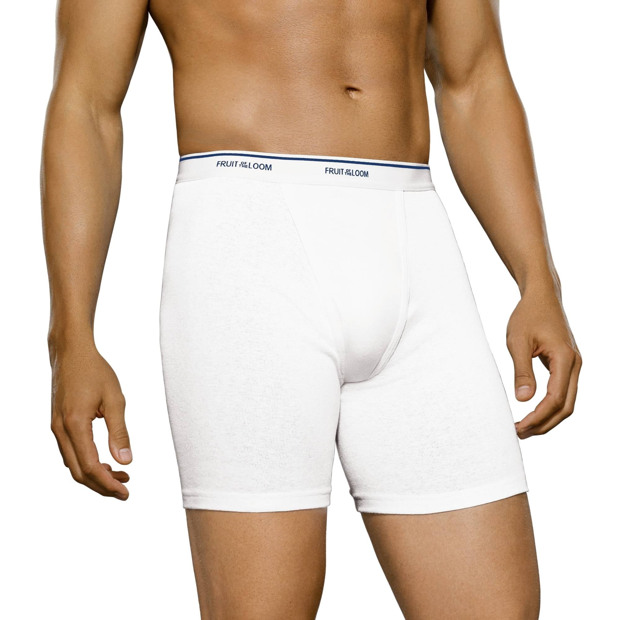 Fruit of the Loom Big Men's Classic White Boxer Briefs, 4-Pack by Fruit of the Loom