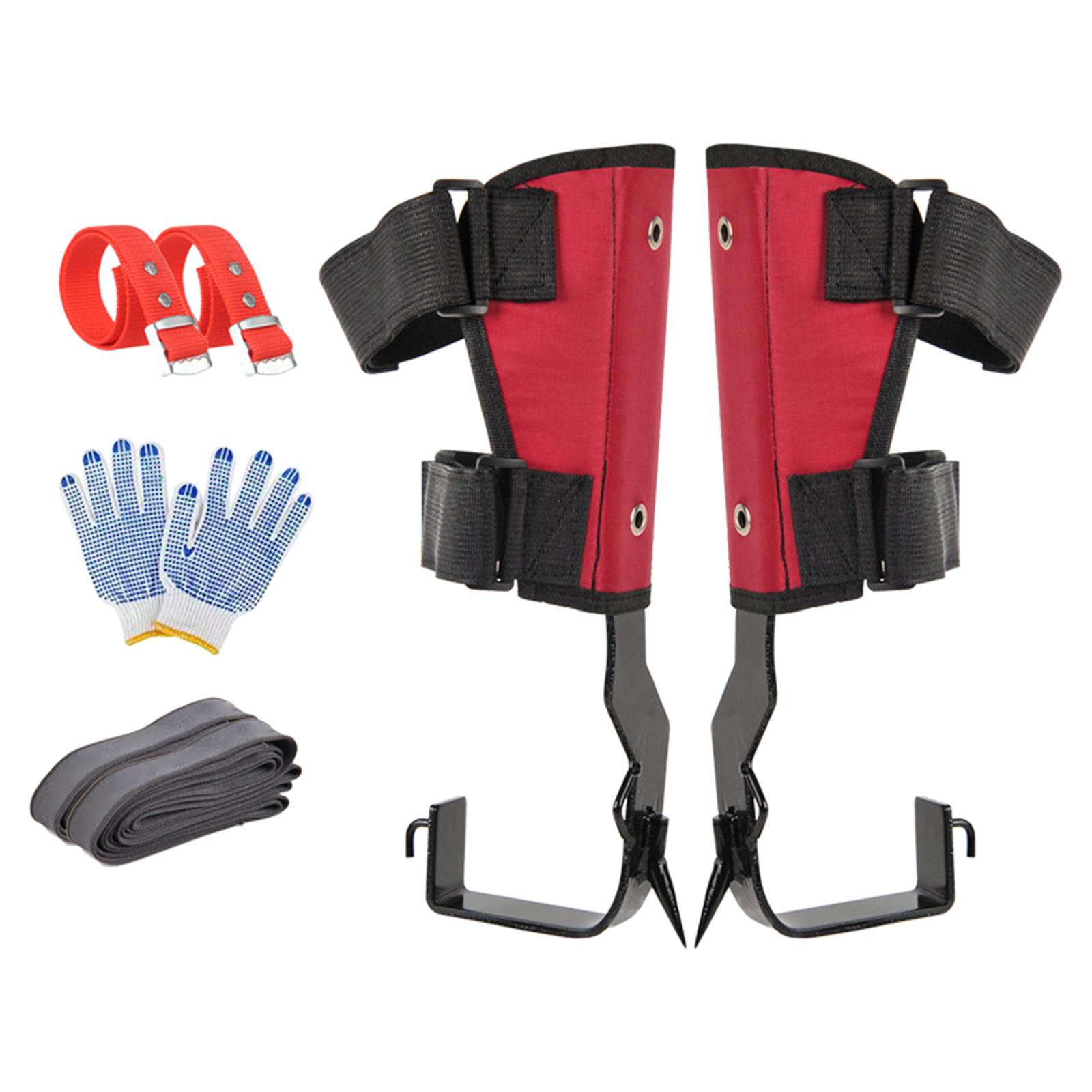 Crampons D'escalade Pour Arbres - Avec Griffes En Acier Et Sangles Rembourrées - Pour élagage, Cueillette, Loisirs - Léger Et Portable