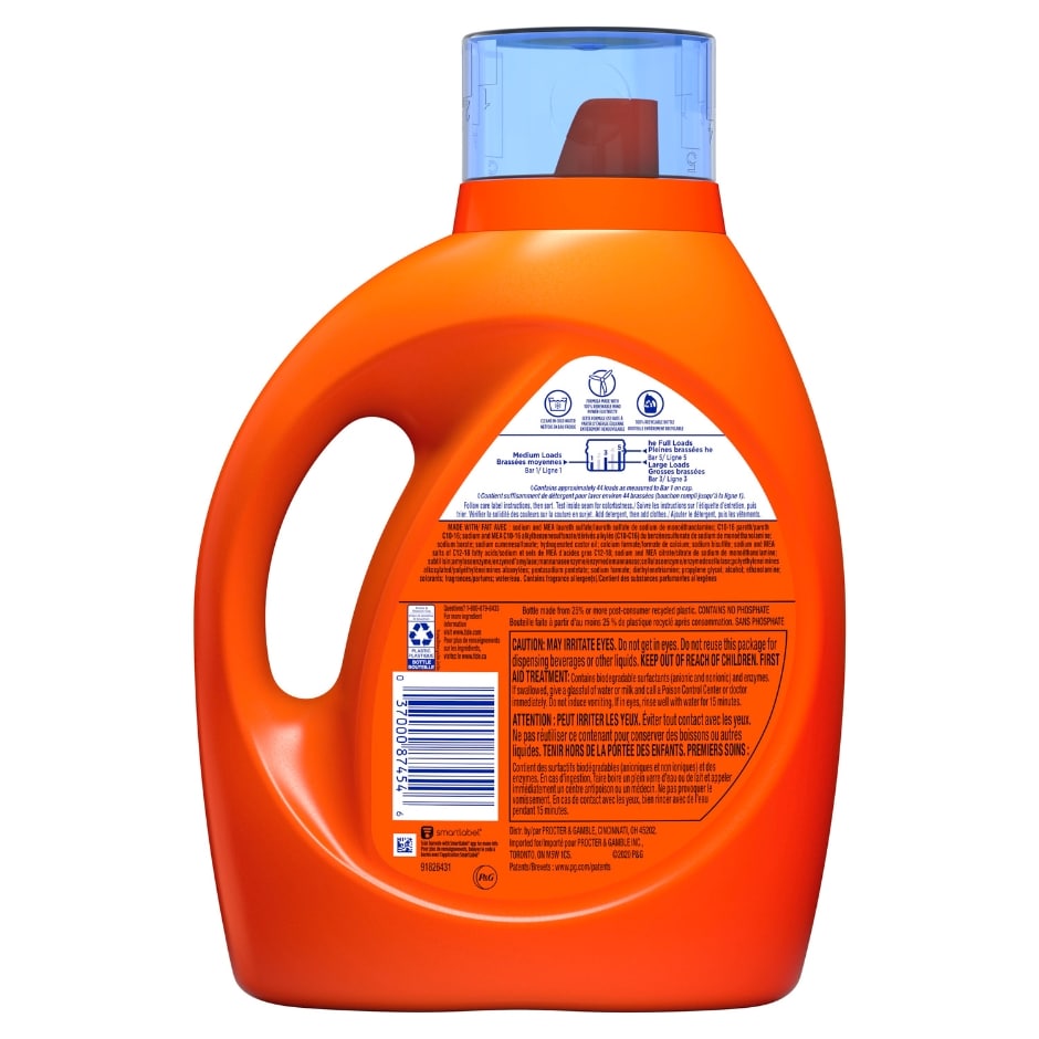 Tide + Downy April Fresh Liquid Laundry Detergent (Pack 3) - 132 Loads, 207fl