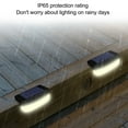 thumbnail image 4 of Wide Angle Solar Deck Lights, IP65 Waterproof, 700mAh Battery, Light Controlled Induction for Stairs, Step, Fence, Yard, 4 of 8