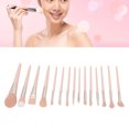 thumbnail image 1 of Makeup Brush Set, Eyeshadow Brush Set 15pcs Strong Bonding Process Fast Dry Wood Handle Synthetic  For Outdoor, 1 of 8