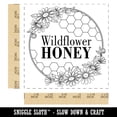 thumbnail image 2 of Wildflower Honey with Honeycombs and Daisy Flowers Self-Inking Rubber Stamp Ink Stamper - Red Ink - Large 1-1/2 Inch, 2 of 7