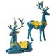 thumbnail image 3 of 2 estatuas de reno de estilo nórdico, pareja de alces, amantes , figuritas de resina de pie, adornos para escritorio, oficina, hogar, armario BLESIY Escultura de ciervo, 3 of 8