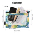 thumbnail image 3 of ALAZA 2 Pack Pencil Pouch Ginkgo Biloba Leaves Pencil Case for 3 Ring Binder Clear Window Pencil Bag Organizers, 3 of 6