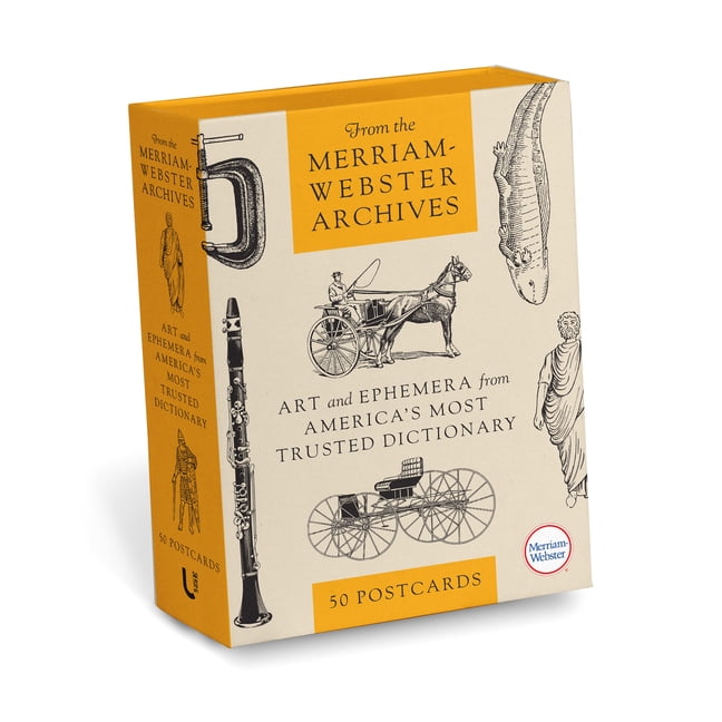 Merriam-Webster Gift From the Merriam-Webster Archives: 50 Postcards: Art and Ephemera from America's Most Trusted Dictionary, (Hardcover)