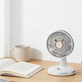 thumbnail image 3 of ICQOVD Personal Cooling Fan Usb Rechargeable Round Base Desktop Fan Portable Cooling Fan for Outdoor Gift Use Misting Spray Function, 3 of 6