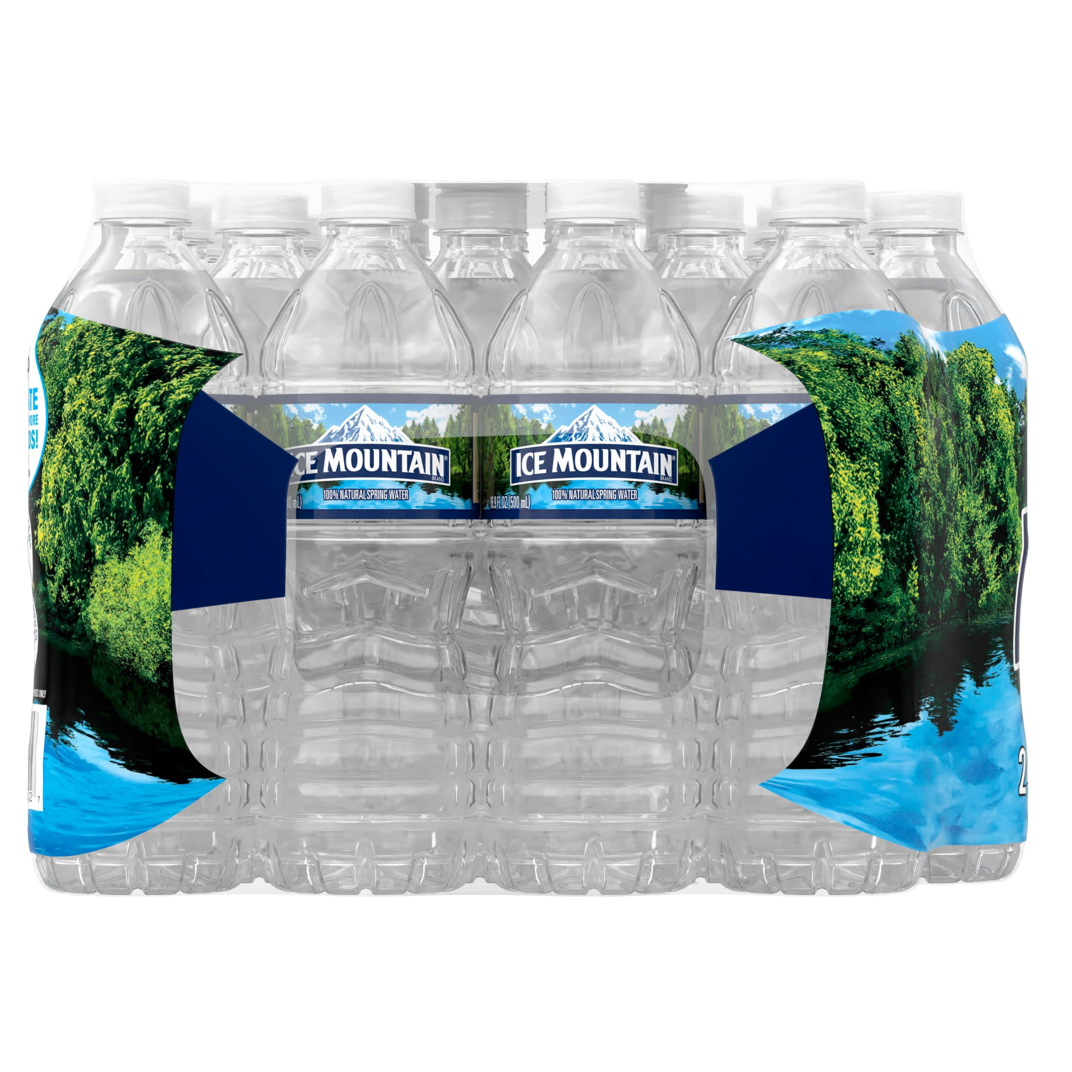 Ice Mountain Spring Water, 16.9 Fl Oz, 24-Pack Plastic Bottles