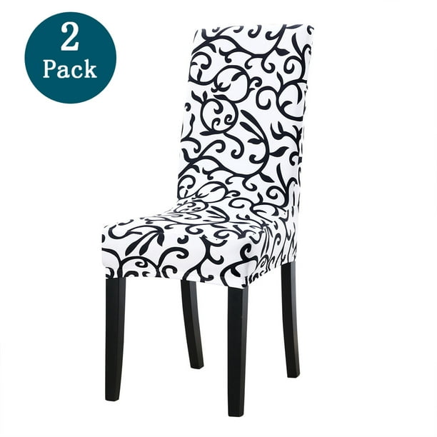 Pattern Slipcovers Dining Chair Covers, White Leather Dining Room Chair Covers