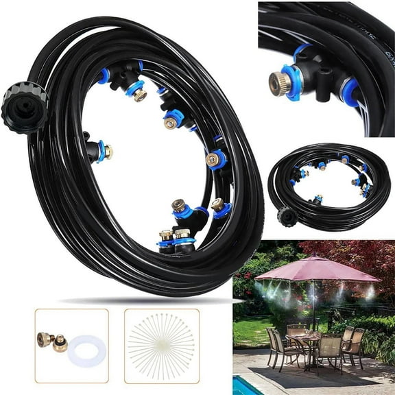 49FT Trampoline Sprinkler Hose | Outdoor Water Spray Toy | Summer Backyard Cooling Game Accessory | Durable PVC Construction | Easy Setup