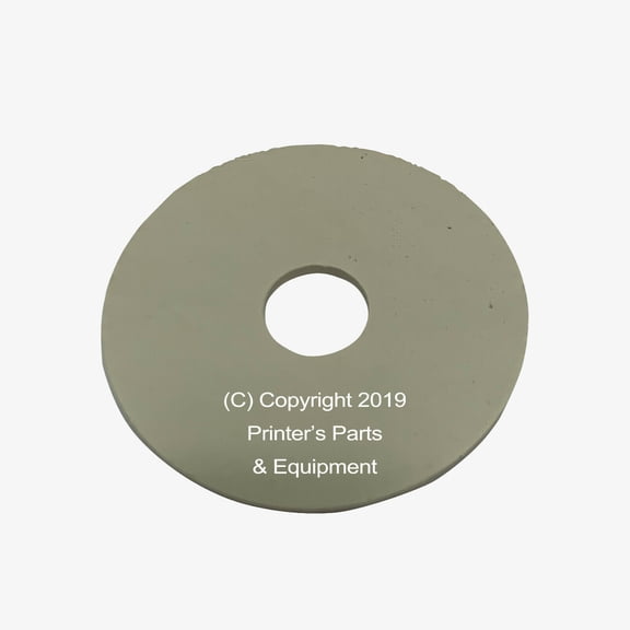 Flat Rubber Disc for Heidelberg 1 1/2" x 3/8" x 1/16 / 38.1 x 9.5 x 1.6mm Qty 50