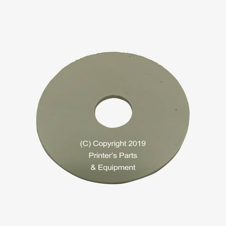 

Flat Rubber Disc for Heidelberg 1 1/2 x 3/8 x 1/16 / 38.1 x 9.5 x 1.6mm Qty 50