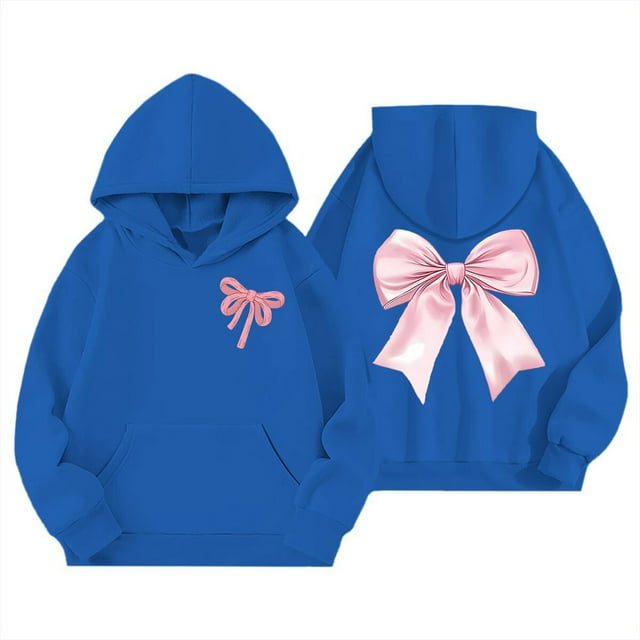 Chandail pour Enfants Garçon Manches Longues Imprimé à Capuche Chandails Col Rond chandail Décontracté Sport Chandails Vêtements d'Automne Fille Vêtements 7-8 Ans