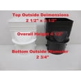 thumbnail image 2 of Plastic Universal Downspout to Drain Tile Adapter (2X3X3 CASE(3), BLACK), 2 of 2