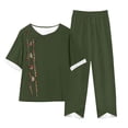 thumbnail image 1 of Conjunto Corto para las Mujeres Casual Deportivo Traje de Deporte Sudadera Y Pantalones de Dos Piezas, 1 of 3